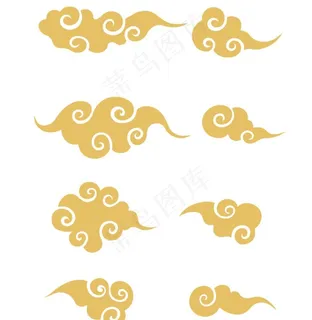 黄色祥云图片