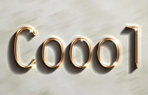 写实质感黄金金属特效字样机图片