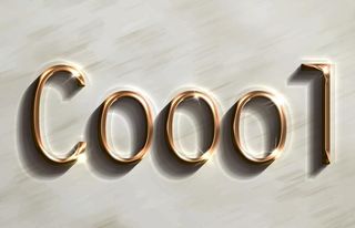 写实质感黄金金属特效字样机图片