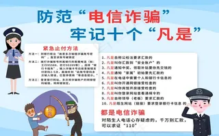 防范电信诈骗  牢记十个凡是图片