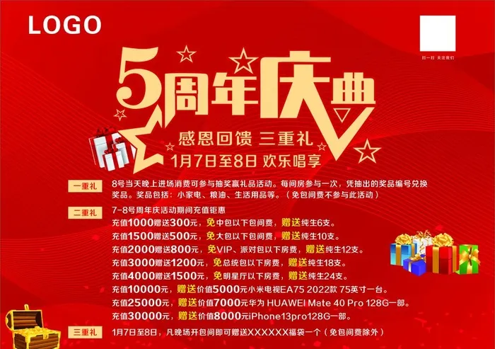5周年庆典图片cdr矢量模版下载