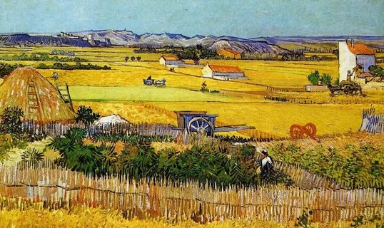 梵高作品油画田园生活图片 梵高作品油画田园生活图片