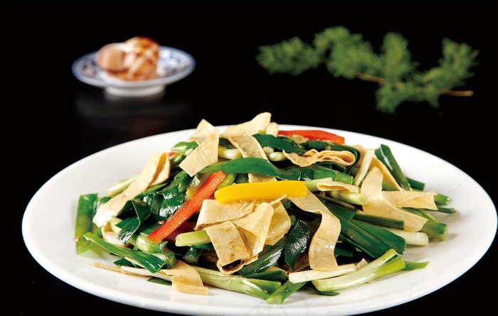 韭菜炒千张图片