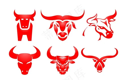 牛头矢量图图片 牛头矢量图图片