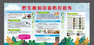 野生菌中毒防控宣传图片