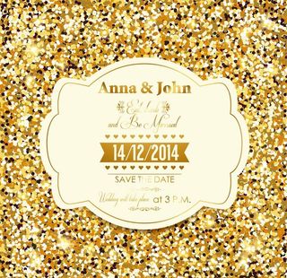 金色亮片贺卡图片