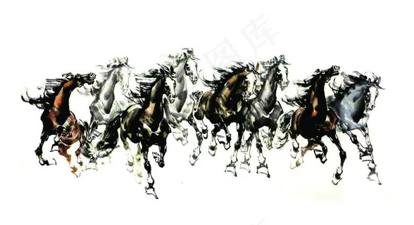 水墨马图片 水墨马图片