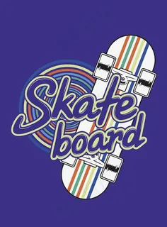 街头时尚滑板运动海报图片