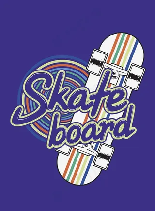 街头时尚滑板运动海报图片