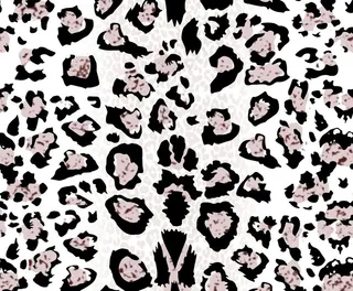 豹纹 白底 手绘印花图片