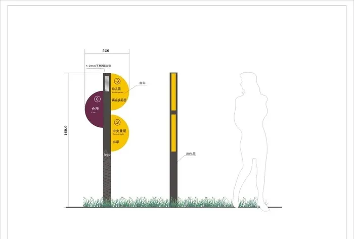 指示牌图片cdr矢量模版下载