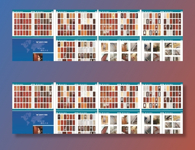 木门画册图片cdr矢量模版下载