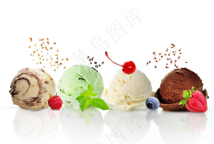 创意冰淇淋球摄影图图片