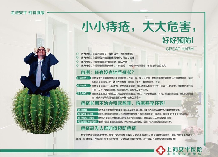 医院痔疮展板图片