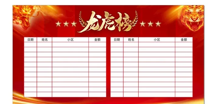 龙虎榜图片cdr矢量模版下载