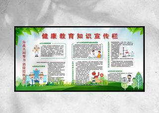 健康教育知识宣传栏图片