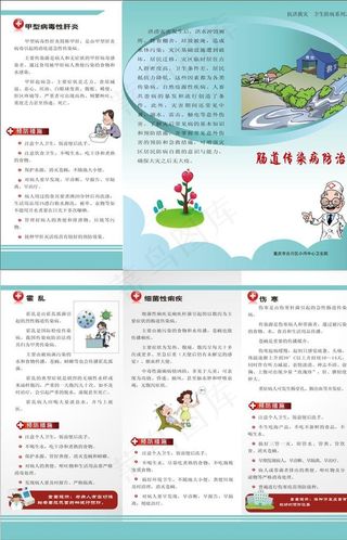 肠道传染病三折页图片