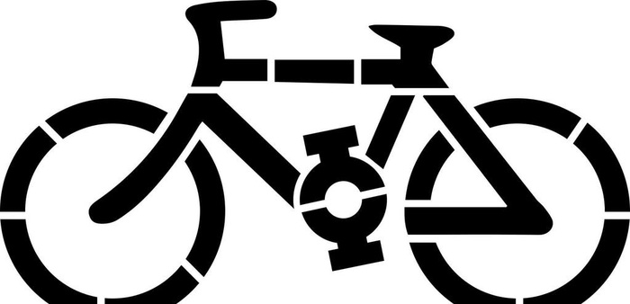 自行车模板图片