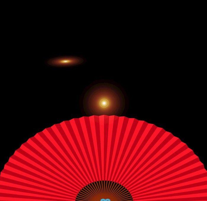 广告扇子 素材背景图片