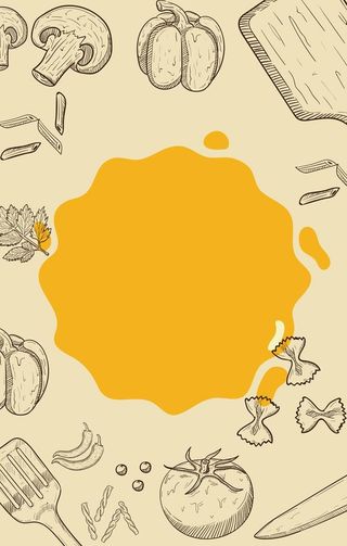 美食厨房用具底图底纹图片