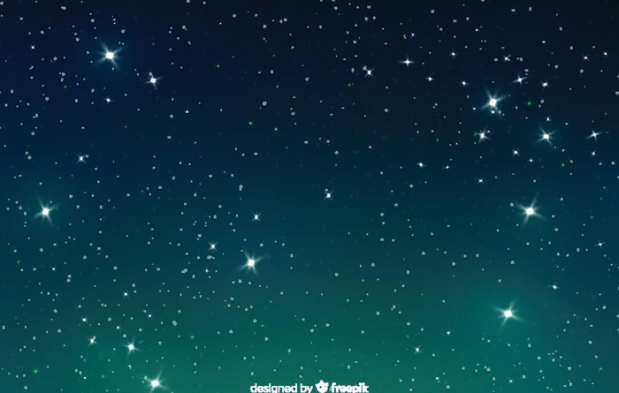 绿色星空背景图片