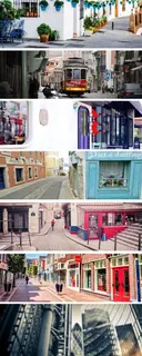 淘宝天猫男装海报街头背景图片