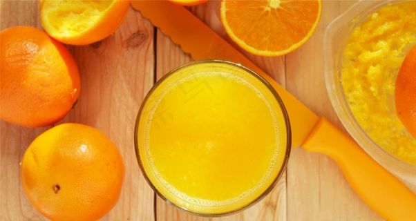 可口的橙汁饮料图片