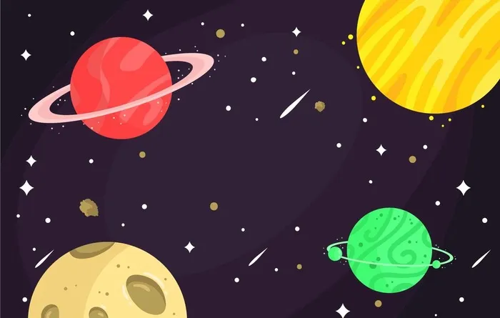 星球背景 图片ai矢量模版下载