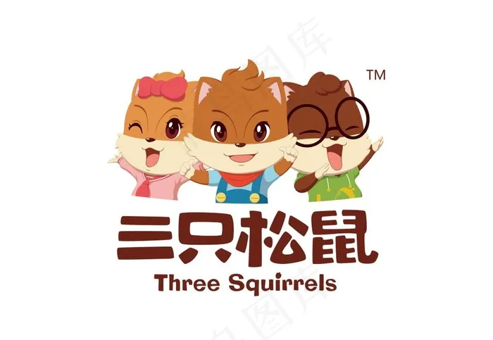三只松鼠logo图片ai矢量模版下载