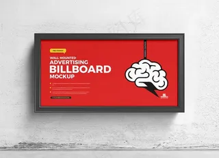 室外宣传栏展示样机图片