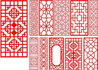 中式雕刻花格图片