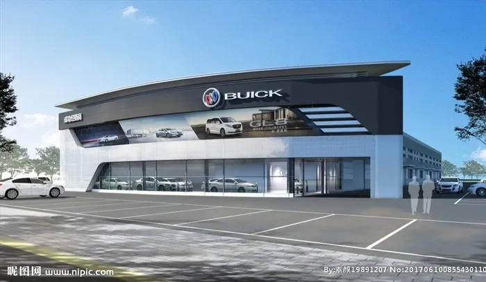 别克盾形效果图图片(10000x5627)psd模版下载