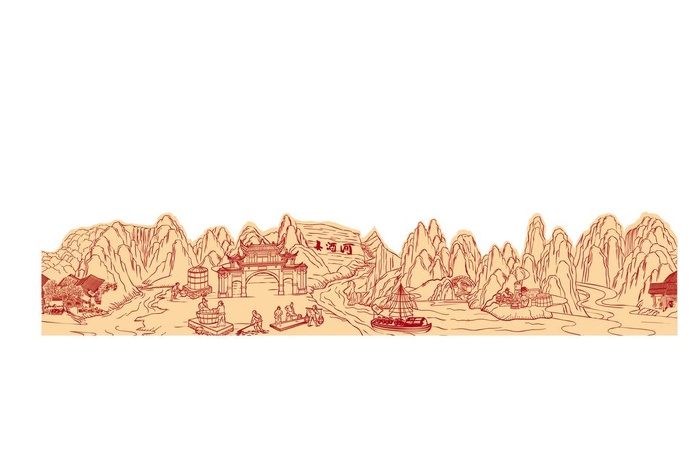 酿酒图插画图片ai矢量模版下载