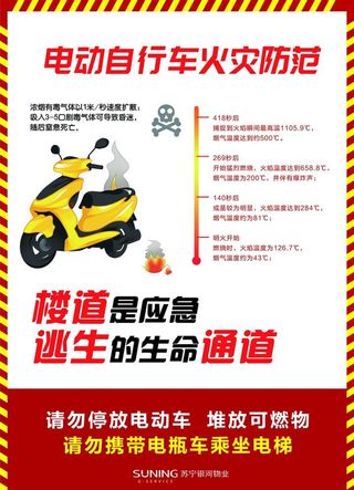 电动车起火图片