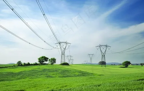 电塔高压线图片