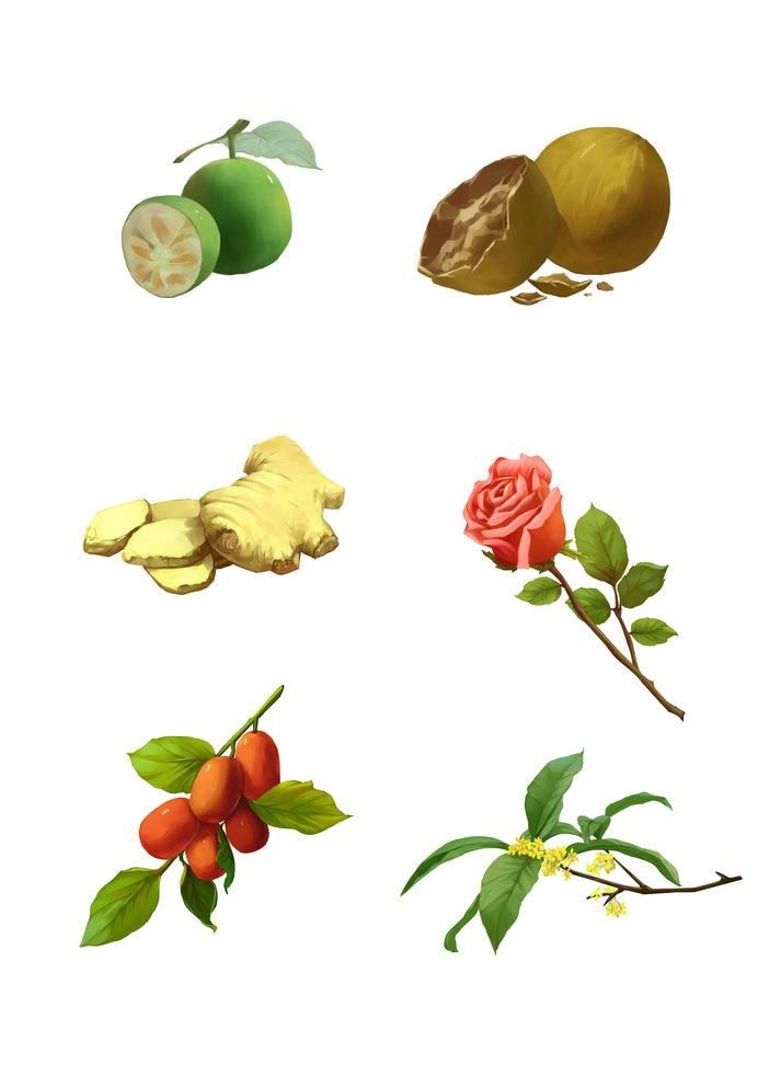 为红糖包装 不同口味画的插画图片