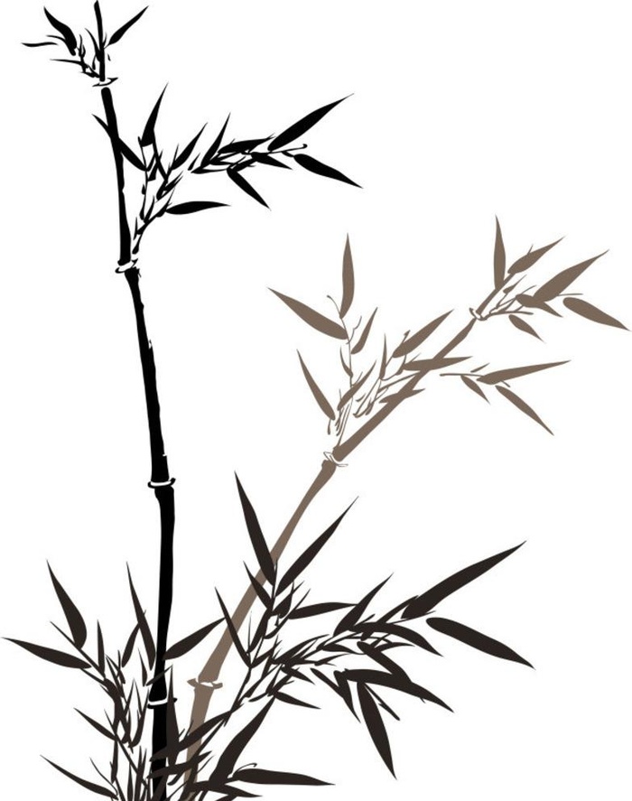 国画竹子  竹报平安图片