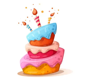 卡通生日蛋糕图片