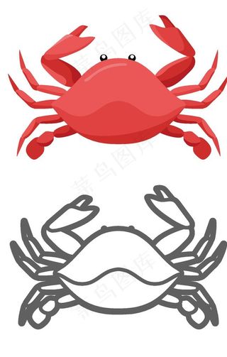 手绘卡通海鲜图片