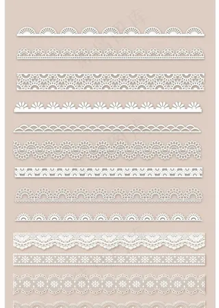 蕾丝花边素材图片
