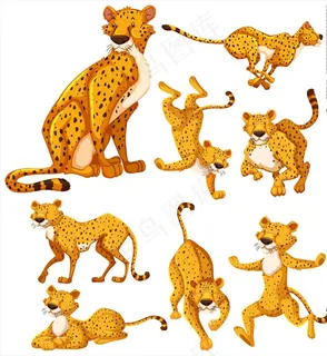 卡通豹子图片 卡通豹子图片