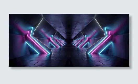 科技空间电音海报背景图片