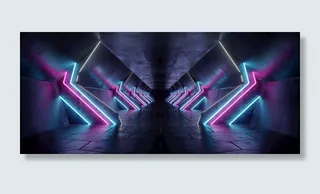 科技空间电音海报背景图片