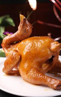 咸熏豉油鸡图片