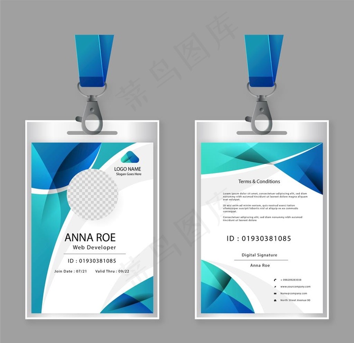 工作证 工牌 吊牌图片