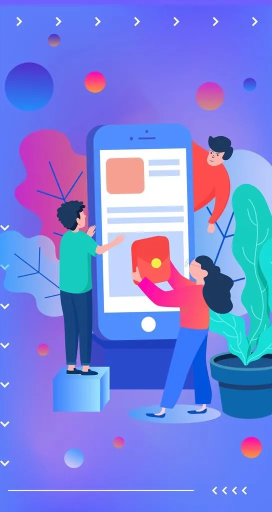 蓝色理财金融app活动移动界面图片