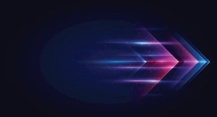 科技光感箭头背景矢量渐变图片