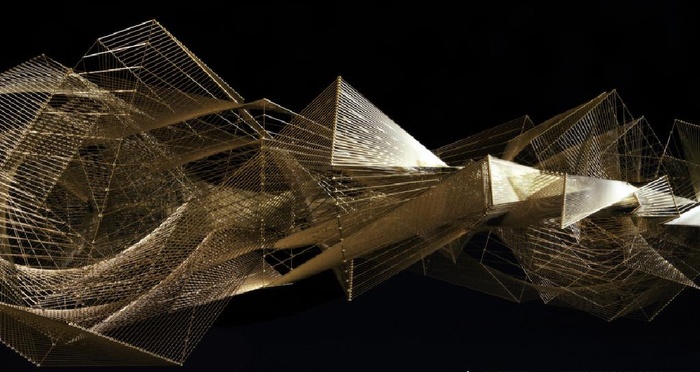 黑金线条背景图片