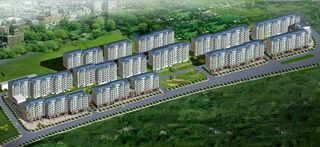 住宅小区规划鸟瞰图图片