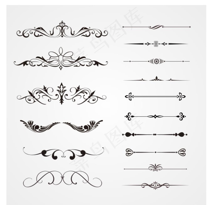 欧式花边素材图片